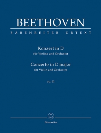 Konzert D-Dur op.61 fr Violine und Orchester Studienpartitur