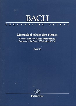 Meine Seel erhebt den Herren Kantate Nr.10 BWV10 Studienpartitur (dt/en)