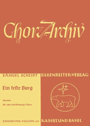 Ein feste Burg ist unser Gott Motette Chorpartitur 2 GemCh-SATB