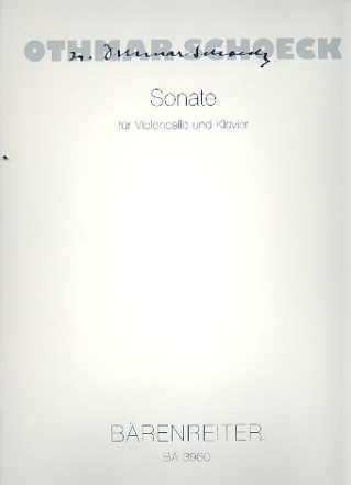 Sonate fr Violoncello und Klavier