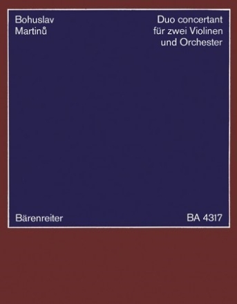 Duo concertant - Studienpartitur