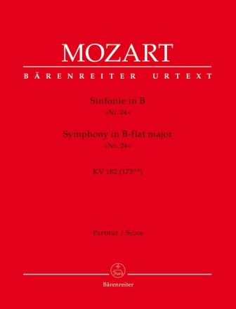 Sinfonie - KV 182(166c) Partitur, Urtextausgabe Orch