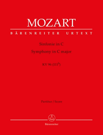 Sinfonie - KV 96(111b) Partitur, Urtextausgabe Orch