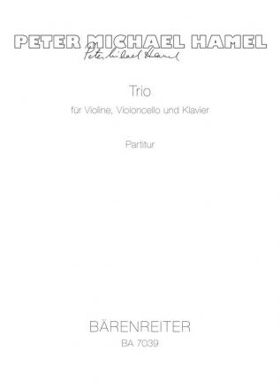 Trio in drei Stzen Klaviertrio Partitur V/Vc/Klav