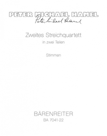 Streichquartett in zwei Teilen - Stimmensatz 2 V/Va/Vc