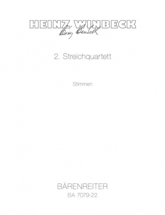 Streichquartett - Stimmensatz 2 V/Va/Vc