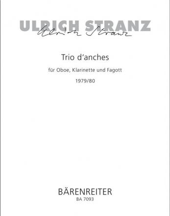 Trio d'anches - Partitur, Stimmensatz Ob/Klar/Fag