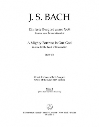 Ein feste Burg ist unser Gott Kantate Nr.80 BWV 80 Harmoniestimmen