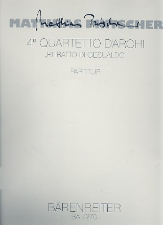 Quartetto d'archi no.4 partitura