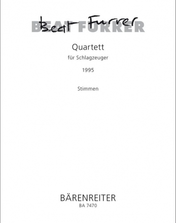 Quartett fr 4 Schlagzeuger Stimmen