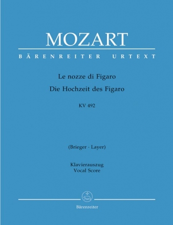 Le nozze die Figaro KV492 Klavierauszug (it/dt)