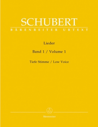 Lieder Band 1  fr Gesang (tief) und Klavier praktische Ausgabe