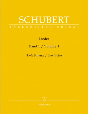 Lieder Band 1 fr Gesang (tief) und Klavier praktische Ausgabe