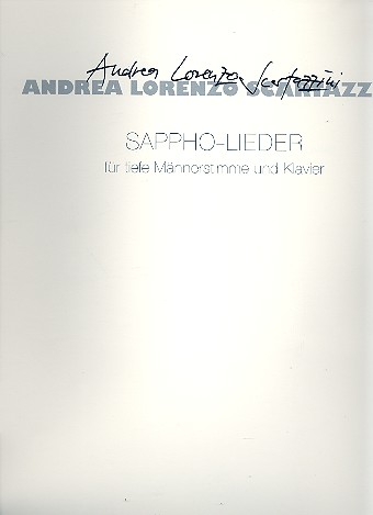 Sappho-Lieder fr Bass und Klavier