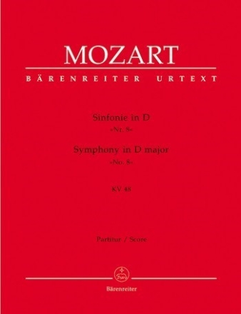 Sinfonie - KV 48 Partitur, Urtextausgabe Orch