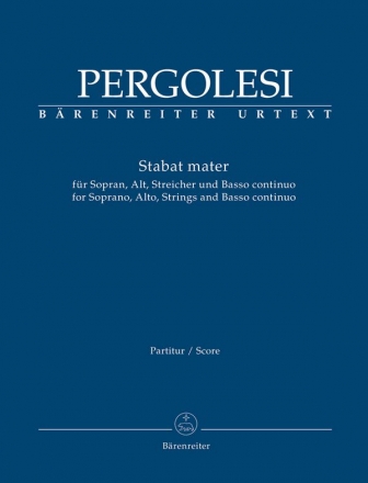 Stabat mater fr Sopran, Alt, Streicher und Bc Partitur