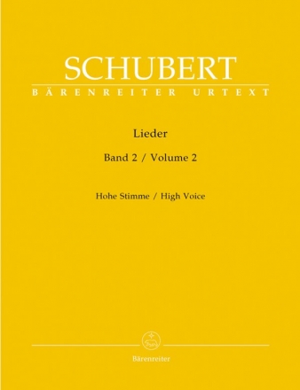 Lieder Band 2 (op.26 bis op.79) fr hohe Stimme und Klavier praktische Ausgabe
