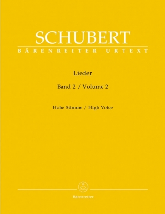 Lieder Band 2 (op.26 bis op.79) fr hohe Stimme und Klavier praktische Ausgabe