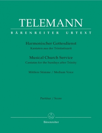 Harmonischer Gottesdienst Kantaten aus der Trinitatiszeit fr mittlere Stimme,  Partitur und Stimmen