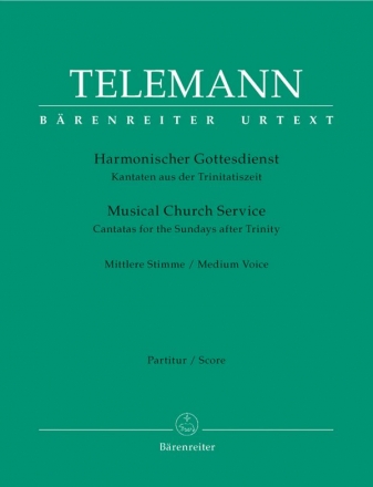 Harmonischer Gottesdienst - Kantaten aus der Trinitatiszeit  fr mittlere Stimme Partitur und Stimmen