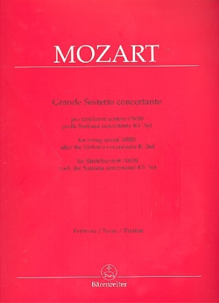 Grande sestetto concertante fr 2 Violinen, 2 Violen und 2 Violoncelli Partitur