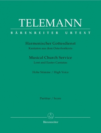 Harmonischer Gottesdienst (Osterfestkreis) fr Gesang (hoch), Melodieinstrument und Bc Partitur