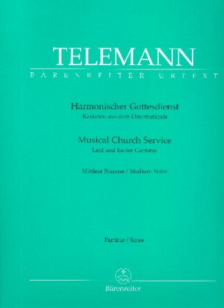 Harmonischer Gottesdienst - Kantaten aus dem Osterfestkreis fr Gesang (mittel), Melodieinstrument und Bc Partitur