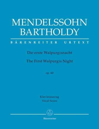 Die erste Walpurgisnacht op.60  fr Soli, gem Chor und Orchester Klavierauszug (dt/en)