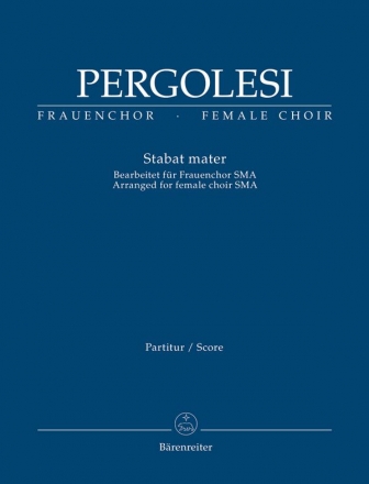 Stabat mater fr Soli, Frauenchor und Orchester Partitur