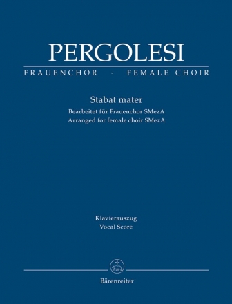 Stabat mater  fr Soli, Frauenchor und Orchester Klavierauszug