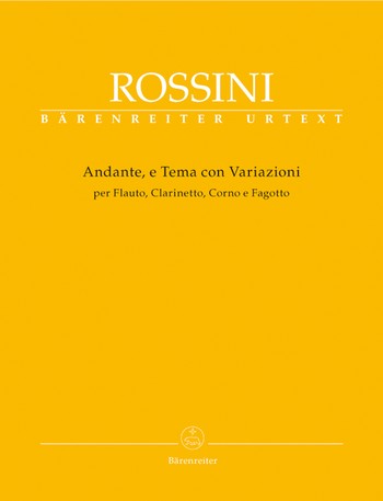 Andante e tema con variazioni fr Flte, Klarinette, Horn und Fagott Partitur und Stimmen