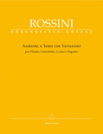 Andante e tema con variazioni fr Flte, Klarinette, Horn und Fagott Partitur und Stimmen