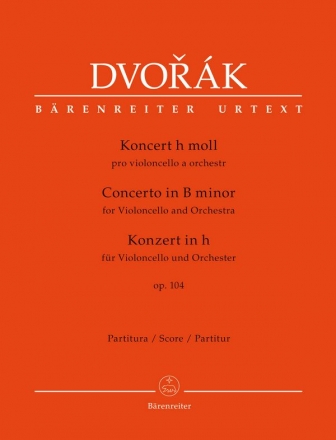 Konzert h-Moll op.104  fr Violoncello und Orchester Partitur