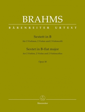 Sextett B-Dur op.18  fr 2 Violinen, 2 Violen und 2 Violoncelli Stimmen