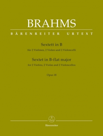 Sextett B-Dur op.18 fr 2 Violinen, 2 Violen und 2 Violoncelli Stimmen