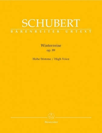 Winterreise op.89 D911 fr Gesang (hoch) und Klavier praktische Ausgabe
