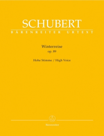 Winterreise op.89 D911 fr Gesang (hoch) und Klavier praktische Ausgabe