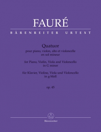Quartett op.45 fr Klavier, Violine, Viola und Violoncello Stimmen