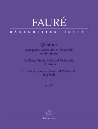 Quartett op.45 fr Klavier, Violine, Viola und Violoncello Stimmen