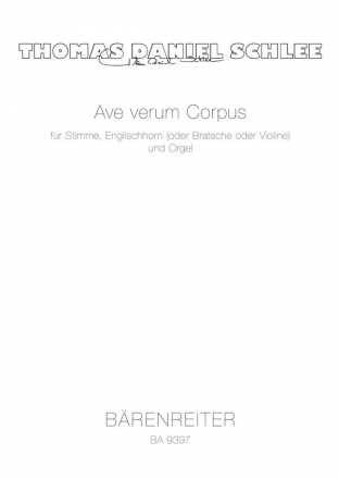 Ave verum Corpus - Spielpartitur(en), Singpartitur, Stimmensatz sgst/EnglHn oder Va ode