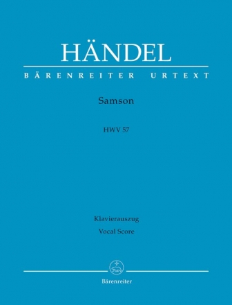 Samson HWV57  fr Soli, gem Chor und Orchester Klavierauszug (en)