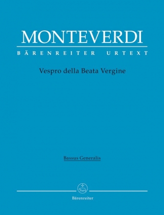 BA8794-86  C.Monteverdi, Vespro della Beata Vergine  Basso continuo