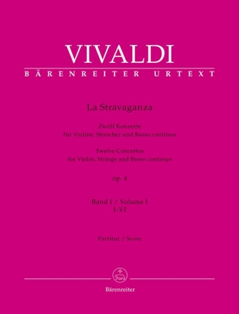 La Stravaganza op.4 Band 1 (Nr.1-6) fr Violine, Streicher und Bc Partitur