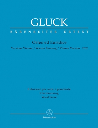 Orfeo ed Euridice (Wiener Fassung 1762)  Klavierauszug (it/dt),  Neuausgabe 2014