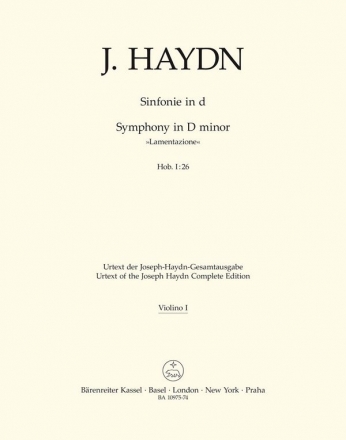 Sinfonie d-Moll Hob.I:26  Violine 1
