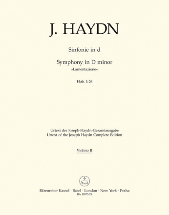 Sinfonie d-Moll Hob.I:26  Violine 2