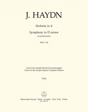 Sinfonie d-Moll Hob.I:26  Viola