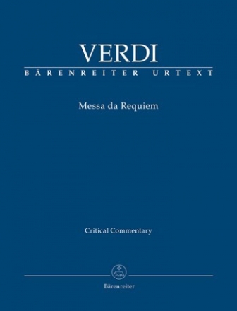 BA7590-40  Messa da Requiem fr Soli, gem Chor und Orchester Kritischer Bericht