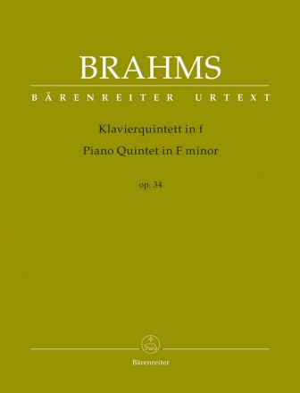 Quintett f-Moll op.34 fr 2 Violinen, Viola, Violoncello und Klavier Stimmen