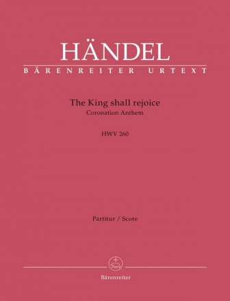 The King shall rejoice HWV260 fr gem Chor und Orchester Partitur (en)